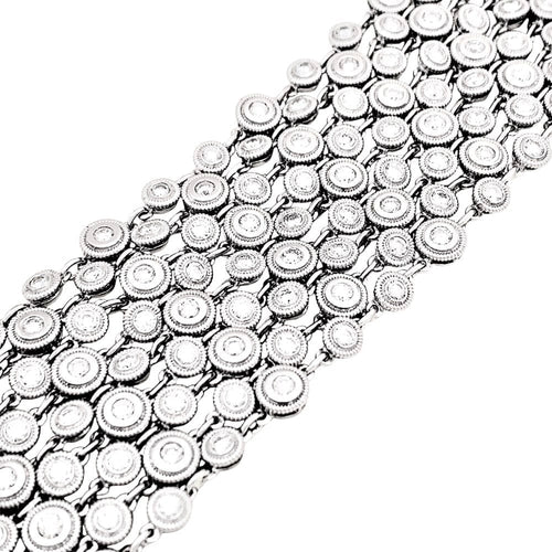 Bracelet Bracelet souple, or blanc et diamants. 58 Facettes 35199