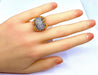 Bague Importante bague or jaune sertie de 33 diamants, vers 1960 58 Facettes AB391