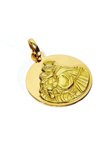 Pendentif Médaille Saint Antoine or rose et or jaune 58 Facettes