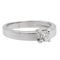 Bague 53 Bague Solitaire Or blanc Diamant 58 Facettes 578708RV