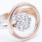 Bague 54 Bague bicolore en or rose et diamants 58 Facettes N102902