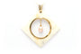 Pendentif Pendentif années 70 or jaune et nacre, serti d'une perle 58 Facettes 22320