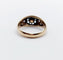 Bague 56.5 Bague jonc bombé antique en or 14k et diamant taille rose 58 Facettes A06623
