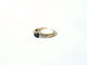 Bague or jaune, saphir et diamants