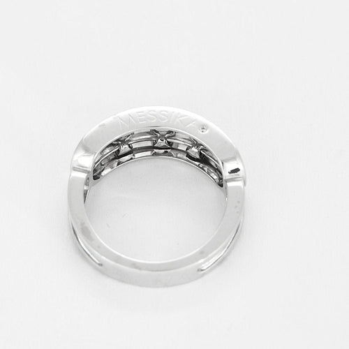 Bague 48 MESSIKA - Move Classique - Bague en or blanc et diamants 58 Facettes 58FC15