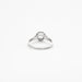 Bague 53 Bague solitaire or gris avec diamant 58 Facettes 23/252