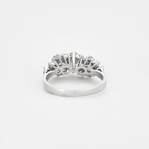 Bague 53 Bague en or gris diamants 58 Facettes ALGU30