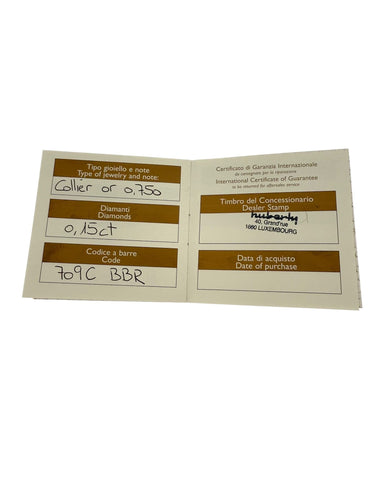 Collier Fope Collier en or jaune et blanc avec diamants 58 Facettes