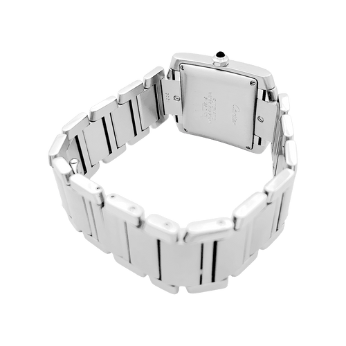 Montre Montre Cartier, "Tank Française", acier. 58 Facettes 34714