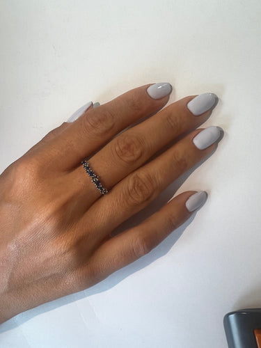 Bague 54 Bague fine demi alliance saphir bleu 58 Facettes ME-R-03