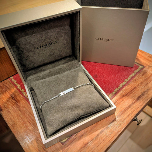 Bracelet Chaumet - Bracelet « Lien » en or blanc et diamants 58 Facettes 32655