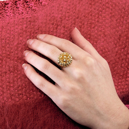 bague Bague Dôme Or Rose 58 Facettes