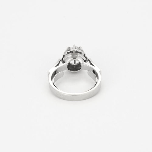 Bague 48 Bague Solitaire en or blanc et diamant 58 Facettes HOU55282