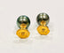 Boucles d'oreilles Boucles d'oreilles boutons perles de Tahiti or jaune 58 Facettes