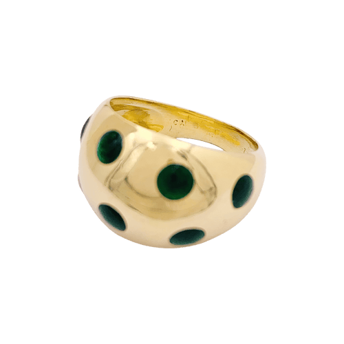 Bague 47 Bague vintage Van Cleef & Arpels, or jaune, laque. 58 Facettes 34648