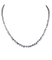 Collier White gold bezel setting mixed diamonds tennis necklace 58 Facettes NECK-459