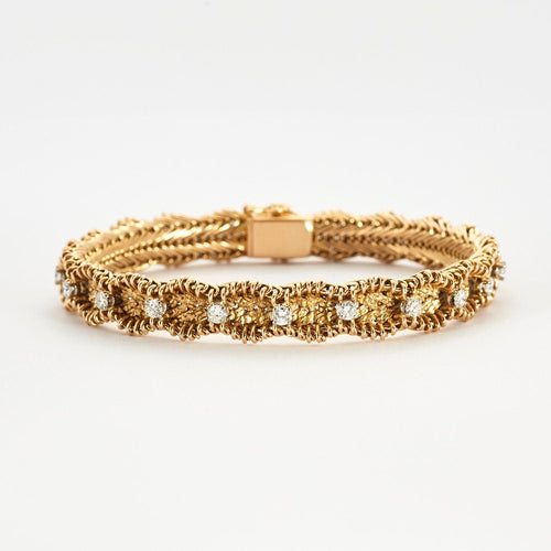 Bracelet Bracelet souple diamants 58 Facettes 34000090