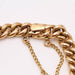 18k Solid Gold Bearded Coin Bracelet 58 Facettes E361005