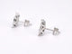 Boucles d'oreilles Boucles d'oreilles en or blanc avec un diamant taille brillant 58 Facettes 2108