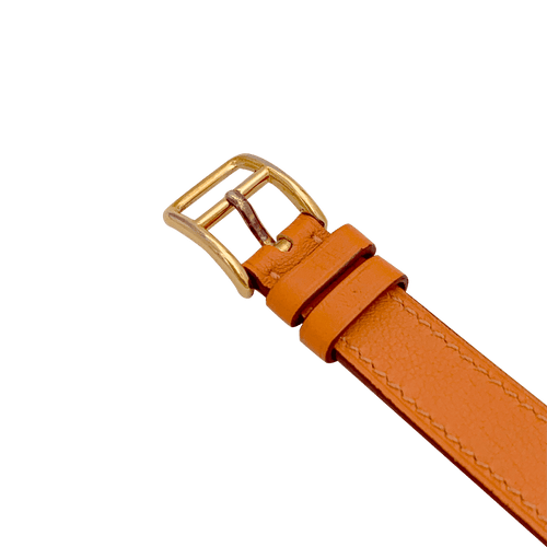 Montre Hermès, "Arceau", plaqué or, acier, cuir. 58 Facettes 34466