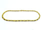 Collier Collier Or jaune Lisse et Sablé 58 Facettes