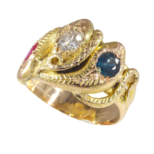Bague 57 Trois serpents, trois joyaux : un conte d'intrigue victorienne 58 Facettes 22152-0306