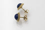 Boucles d'oreilles Boucles d'oreilles vintage en or avec lapis-lazuli 58 Facettes 11399
