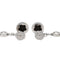 Boucles d'oreilles Susie Otero Boucles d'oreilles Pendantes  Or blanc Diamant, Onyx 58 Facettes 578248CD