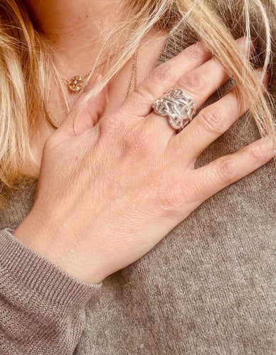 Bague 55 Bague HERMÈS modèle Chaîne d'ancre enchaînée T.55 58 Facettes WC-2025-1577