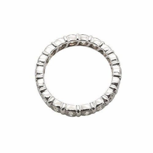 Bague 51 Alliance américaine or blanc & diamants 58 Facettes