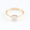 Bague en or rose sertie de diamants taille marquise et princesse
