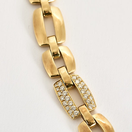 Collier Collier en Or jaune et diamants 58 Facettes REU1213