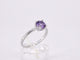 Bague 54 Bague en or blanc avec améthyste 58 Facettes 2194