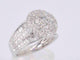 Bague 54 Bague entourage en or blanc avec diamants 58 Facettes 2041