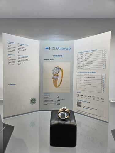 Bague Bague solitaire accompagné diamants 58 Facettes Q166B