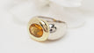 Bague 52.5 Bague ou citrine bicolore 58 Facettes 32557