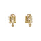 Boucles d'oreilles Boucles d'oreilles Chaumet, or jaune et diamants. 58 Facettes 35115