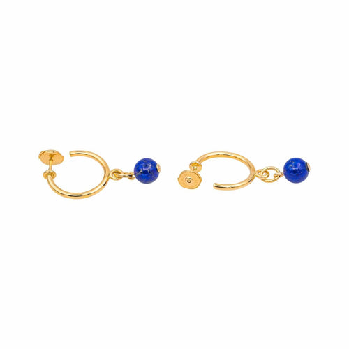 Boucles d'oreilles Boucles d'oreilles Créoles  Or jaune Lapis lazuli 58 Facettes 4830512CN