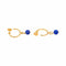 Boucles d'oreilles Boucles d'oreilles Créoles  Or jaune Lapis lazuli 58 Facettes 4830512CN
