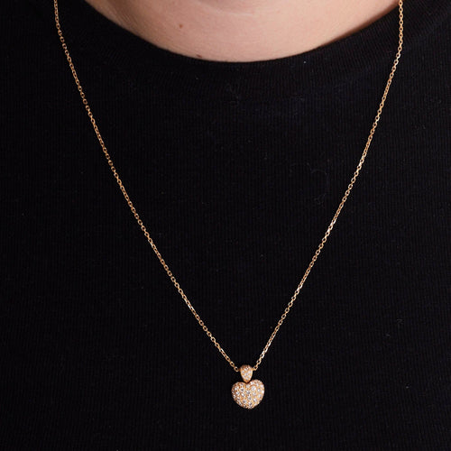 Pendentif Pendentif Cœur Diamants 58 Facettes