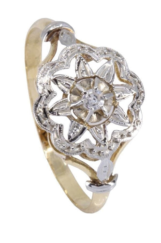 Bague 58 Bague art nouveau diamants 58 Facettes 084201