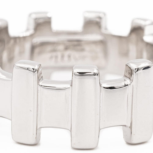 Bague 51 Zolotas Bague Alliance  Or blanc 58 Facettes 2057824CN