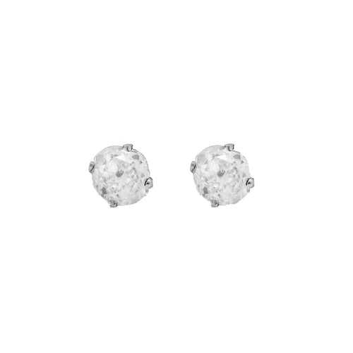 Boucles d'oreilles Paire de Boutons d'oreilles en or blanc et diamants 58 Facettes AUX1373