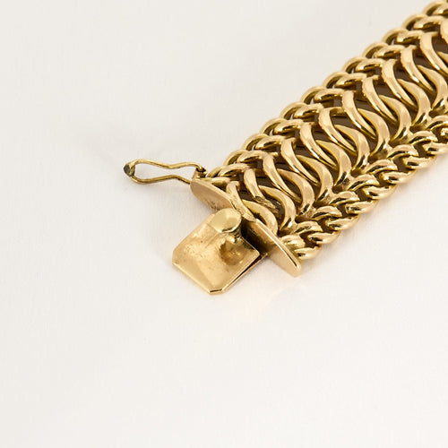 Bracelet Bracelet maille tressée or jaune 58 Facettes PL04