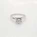 Ring 52 Solitaire ring White gold Diamond 58 Facettes