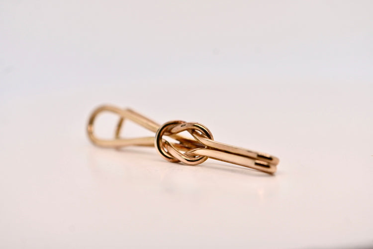 Broche Pince à cravate or rose 58 Facettes