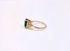 Ring 55 Emerald and diamond ring 58 Facettes Bag.Em.Ep.FA.25