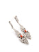 Boucles d'oreilles Boucles d'oreilles en or blanc avec diamants et corail 58 Facettes