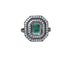 Bague Bague ancienne en diamant et émeraude 58 Facettes