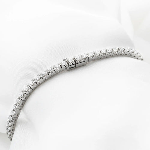 Bracelet Bracelet de tennis en or blanc 2,96 ct 58 Facettes 17536